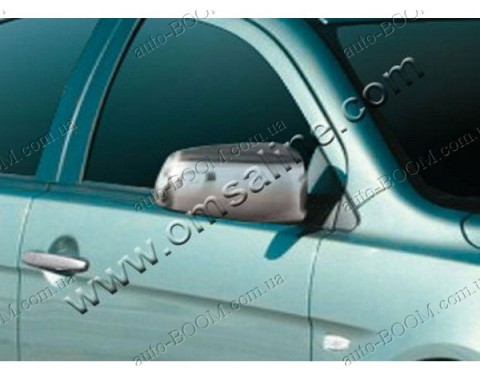 Накладки на зеркала (нержавейка) Mitsubishi Lancer X 10 07-