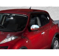 Накладки на зеркала (нержавейка) Nissan Juke 10-
