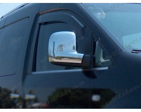 Накладки на зеркала (нержавейка) VW Caddy 3 04-