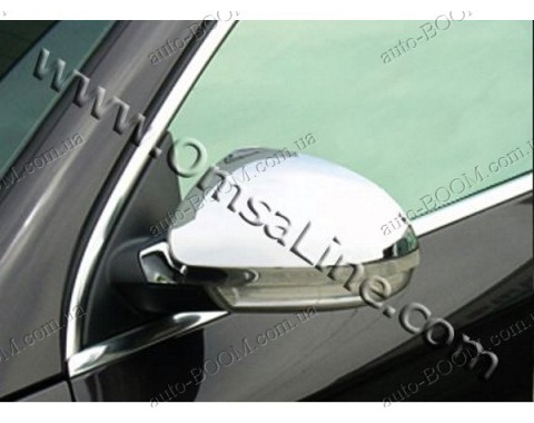 Накладки на зеркала (нержавейка) VW Passat B6 05-10