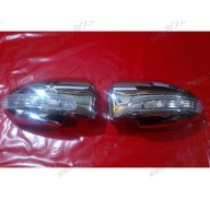 Накладки на зеркала (пластик) Chevrolet Cruze 08- с поворотом