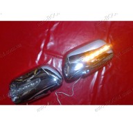 Накладки на зеркала (пластик) Toyota Camry 40 06-11 с поворотом