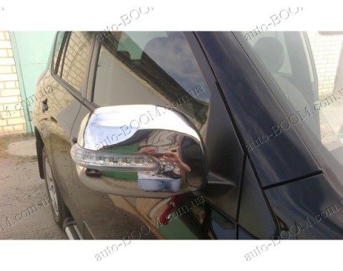 Накладки на зеркала (пластик) Toyota RAV4 3 05-13 с поворотом