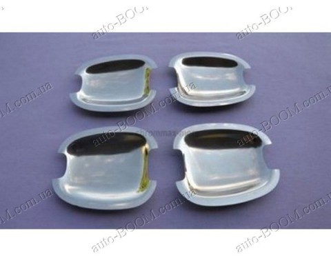 Накладки под ручки (нержавейка) Skoda Fabia 99-07