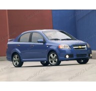 Накладки на пороги Chevrolet Aveo 03-11 GM (Orticar)