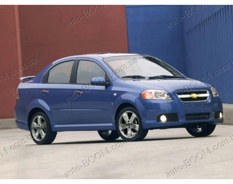 Накладки на пороги Chevrolet Aveo 03-11 GM (Orticar)