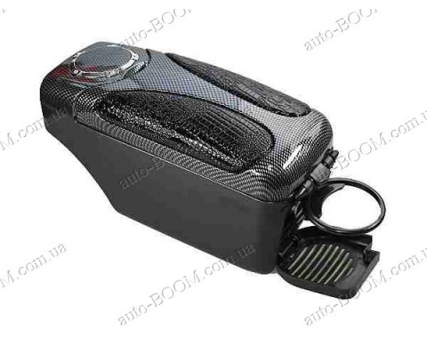 Подлокотник универсальный Vitol 48007 карбон (370х100х140)