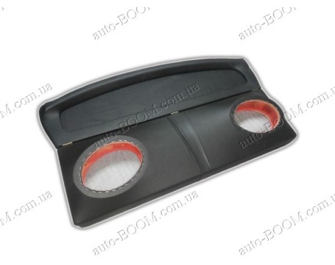 Акустическая полка на Chery Amulet 03-09 черная, на фанере, пирамида