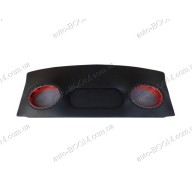 Акустическая полка на Chevrolet Aveo 06-11 черная, на фанере, пирамида