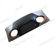 Акустическая полка на Chevrolet Aveo 06-11 серая, на фанере, пирамида