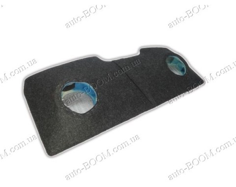 Акустическая полка на Chevrolet Aveo 03-06 хетчбек карпет, 16 динамик, на фанере, пирамида