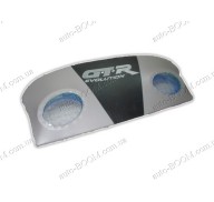 Акустическая полка на Chevrolet Lacetti 04- хетчбек серая, на фанере, пирамида (GTR)