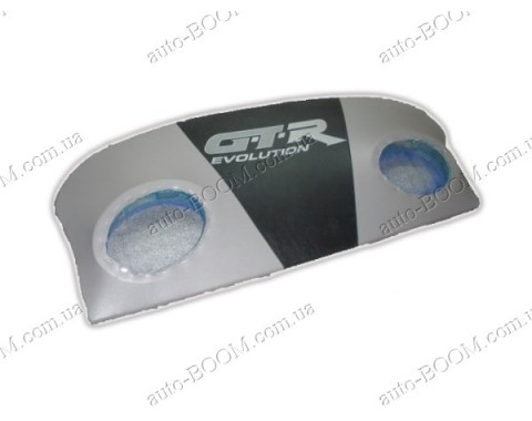 Акустическая полка на Chevrolet Lacetti 04- хетчбек серая, на фанере, пирамида (GTR)