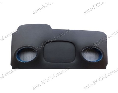 Акустическая полка на Chevrolet Niva 02-10 черная, на фанере, пирамида