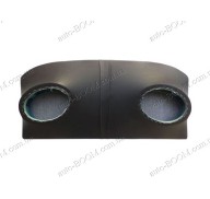 Акустическая полка на Daewoo Lanos 96- хетчбек черная, на фанере, пирамида