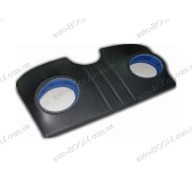 Акустическая полка на Daewoo Lanos 96- хетчбек красная, на фанере, пирамида