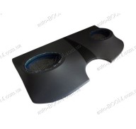 Акустическая полка на Daewoo Lanos 96- хетчбек серая, на фанере, пирамида