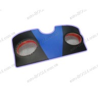 Акустическая полка на Daewoo Lanos 96- хетчбек синяя, на фанере, пирамида