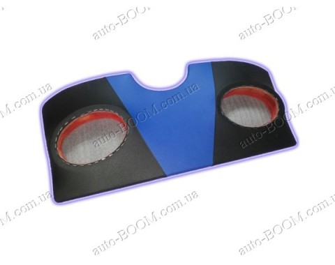 Акустическая полка на Daewoo Lanos 96- хетчбек синяя, на фанере, пирамида