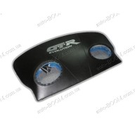 Акустическая полка на Mazda 323 F 98-03 черная, на фанере, пирамида (GTR)