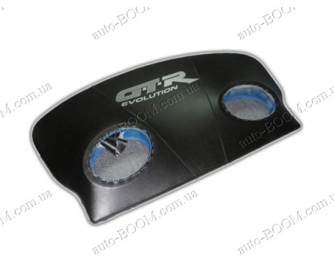 Акустическая полка на Mazda 323 F 98-03 черная, на фанере, пирамида (GTR)