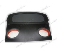 Акустическая полка на Mazda 626 91-97 хетчбек черная, на фанере, пирамида