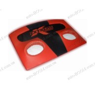 Акустическая полка на Skoda Octavia A4 tour 96-10 красная, на фанере, пирамида (EX)