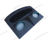 Акустическая полка на Skoda Octavia A4 tour 96-10 серая, на фанере, пирамида