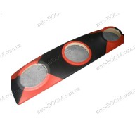 Акустическая полка на ВАЗ 2101 красная, бюджет, под саб