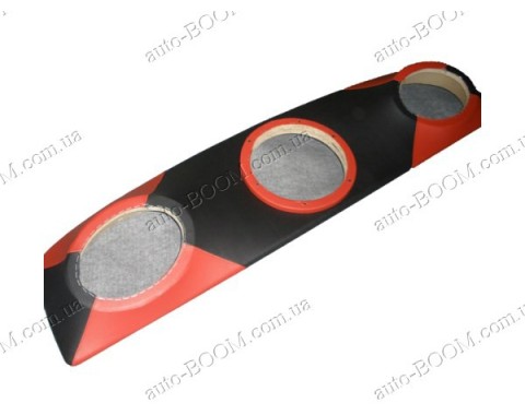 Акустическая полка на ВАЗ 2103 красная, бюджет, под саб