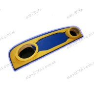 Акустическая полка на ВАЗ 2101 сине - желтая, на фанере, стандарт