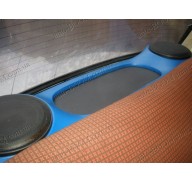 Акустическая полка на ВАЗ 2101 синяя, на фанере, пирамида, 20 динамики