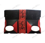 Акустическая полка на ВАЗ 2104 красная, бюджет