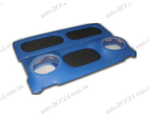 Акустическая полка на ВАЗ 2104 синяя, на фанере, пирамида