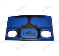 Акустическая полка на ВАЗ 2108 синяя, пирамида, на фанере