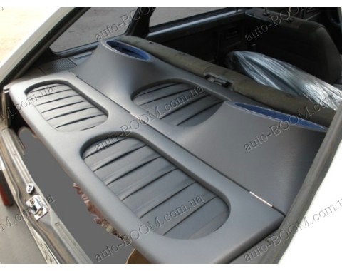 Акустическая полка на ВАЗ 2108 графит, на фанере, пирамида, высокий подиум