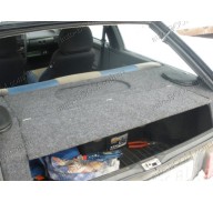 Акустическая полка на ВАЗ 2108 карпет, с боковинами (липучка), на фанере