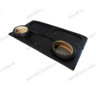 Акустическая полка на ВАЗ 2108 черная, на фанере, стандарт