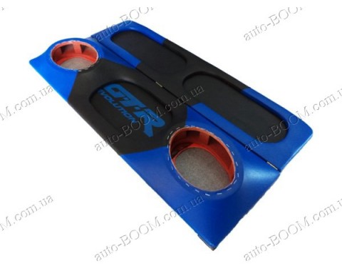 Акустическая полка на ВАЗ 2108 синяя, на фанере, пирамида