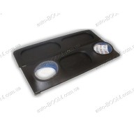 Акустическая полка на VW Golf 2 82-91 черная, на фанере, пирамида