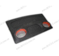 Акустическая полка на VW Golf 2 82-91 карпет, на фанере, пирамида