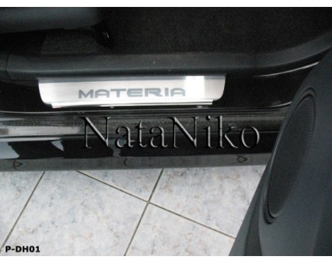 Накладки на пороги Daihatsu Materia 06-12(NataNiko Premium)