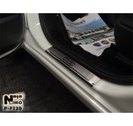 Накладки на пороги Fiat 500L 12-(NataNiko Premium)