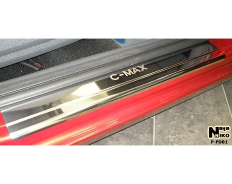 Накладки на пороги Ford C-Max 02-10(NataNiko Premium)
