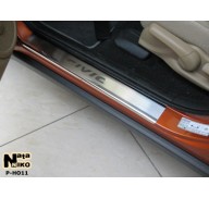 Накладки на пороги Honda Civic 9 12- хетчбек 5дверей(NataNiko Premium)