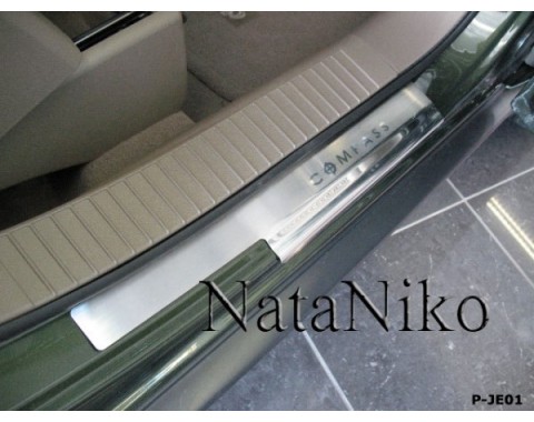 Накладки на пороги Jeep Compass 07-(NataNiko Premium)