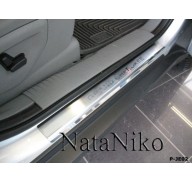 Накладки на пороги Jeep Grand Cherokee 04-10(NataNiko Premium)