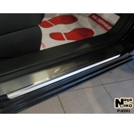 Накладки на пороги Kia Carens 3 06-12(NataNiko Premium)