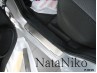 Накладки на пороги Kia Sportage 04-10(NataNiko Premium)