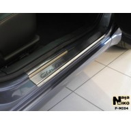 Накладки на пороги Mitsubishi Galant 9 03-12(NataNiko Premium)